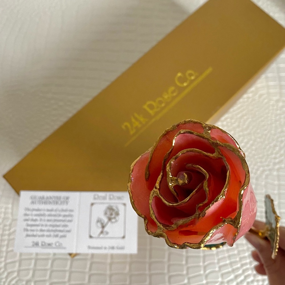24k Gold Dipped Rose - image 2